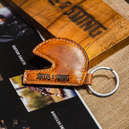 Helmet Keychain Camel Brown
