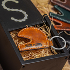 Helmet Keychain Camel Brown