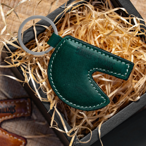 Helmet Keychain Green