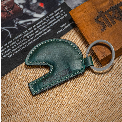 Helmet Keychain Green