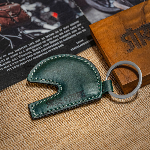 Helmet Keychain Green