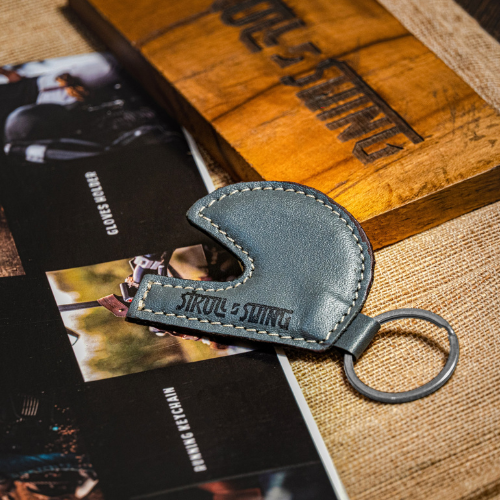 Helmet Keychain Grey