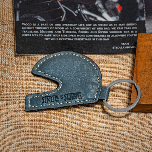 Helmet Keychain Grey