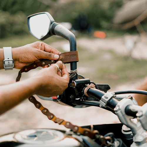 Walnut Running Keychain